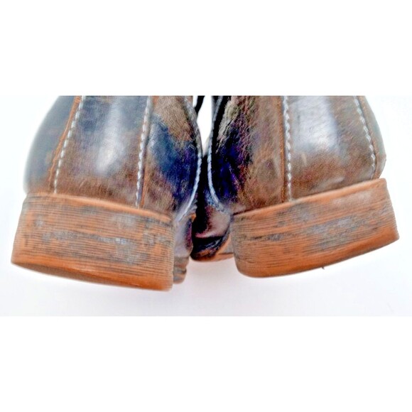 Bed Stu Protégé Combat Boot Mens sz 10 Brown Rustic Distressed Cap Toe Chukka - Picture 9 of 11